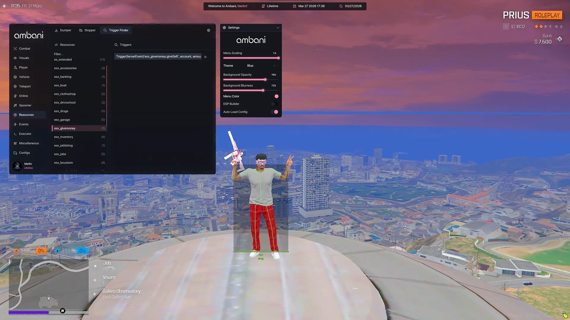 Ambani: FiveM Cheat
